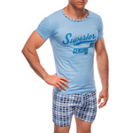 Edoti Men's pyjamas svijetloplava