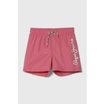 Dječje kratke hlače za kupanje Pepe Jeans LOGO SWIMSHORT boja: ružičasta