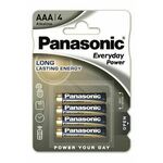 Panasonic alkalne AAA baterije, LR03, Everyday Power, 1.5V, 4 komada, oznaka modela LR03EPS/4BP