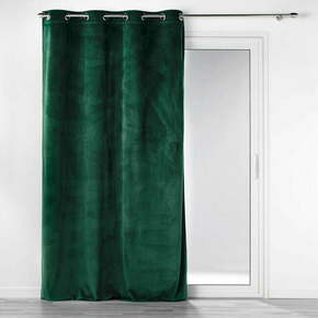 Zelena zavjesa od samta 140x260 cm Casual – douceur d'intérieur