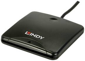 Lindy 42768 čitač magnetskih kartica crni USB LINDY čitač smart kartica