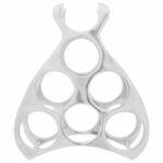 vidaXL Stalak za vino Srebrni Aluminij Srednji Organizatori