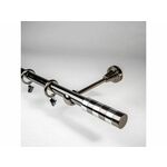 Karniša crna sjaja metalna Avis d=19 - 200cm