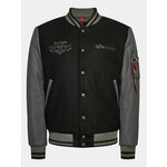 Alpha Industries Bomber Varsity Air Force 138107 Crna Regular Fit