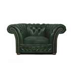 Chesterfield Fotelja Winfield Basic Luxe Leather | 1-sjedište | Cloudy Green