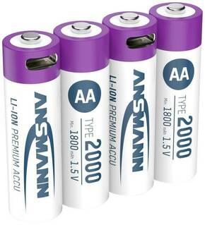 Ansmann mignon (AA) akumulator Li-Ion 2000 mAh 1.5 V 4 St.