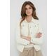 Traper <em>jakna</em> <em>Pepe</em> <em>Jeans</em> Thrift za žene, boja: bež, za prijelazno razdoblje - bež. <em>Jakna</em> iz kolekcije <em>Pepe</em> <em>Jeans</em>. Bez podstave model izrađen od trapera.