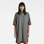 G-STAR Dress - Shirt dress s\s wmn grey siva