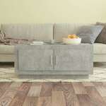 vidaXL Stolić za kavu boja betona 102 x 50 x 45 cm konstruirano drvo