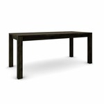 Hrastov stol 180 x 80 cm, crni sa srebrnim efektom