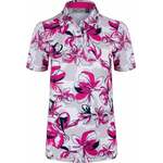 Kjus Womens Enya Printed Polo S/S Magenta/Alloy 35
