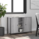 vidaXL Komoda siva boja hrasta 100 x 35 x 70 cm od konstruiranog drva