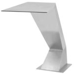 vidaXL Fontana za Bazen Nehrđajući Čelik 64x30x52 cm Srebrna Boja