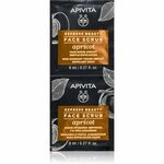 Apivita Express Beauty Gentle Face Scrub Apricot nježni piling za čišćenje za lice 2x8 ml
