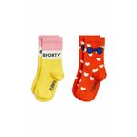Dječje čarape Mini Rodini 2-pack boja: narančasta