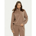 Guess Majica dugih rukava V5RQ10 KCAY2 Smeđa Regular Fit