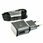 Punjač za telefone Samsung EP-TA20EBE s kablom USB-C, originalni, crni, 2A