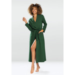 DKaren Woman's Housecoat Melissa siva, zelena