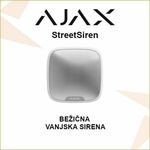 AJAX StreetSiren BEŽIČNA VANJSKA SIRENA S UGRAĐENOM BLJESKALICOM