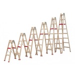 Ljestve dvodijelne drvene profesionalne - 115 cm