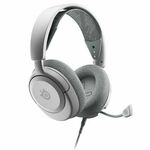 SteelSeries Arctis Nova 1P gaming slušalice, 3.5 mm, bijela/crna, 25dB/mW/93dB/mW, mikrofon