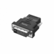 Hama 00200338 DVI / HDMI adapter [1x UK utikač - 1x muški konektor dvi-d] crna
