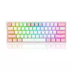 Redragon K617 FIZZ mehanička tipkovnica, USB, bijela/crna/prozirna