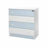 LORELLI DRESSER NEW Dječja Komoda White/Baby Blue