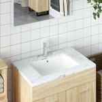 vidaXL Kupaonski umivaonik bijeli 55,5x40x18,5 cm pravokutni keramički