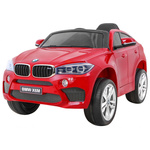 Licencirani auto na akumulator BMW X6M - crveni/lakirani