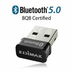 OM-BT-8500 - Edimax Bluetooth 5.0 Nano USB Adapter, BT-8500 - - Edimax BT-8500 je USB na Bluetooth 5.0 Adapter minimalnih (Nano) dimenzija Nano veličina | Najmanji na svijetu Bez obzira na to dodajete li Bluetooth 5 na svoje stolno ili prijenosno...