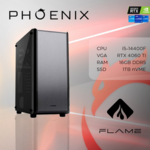 Phoenix stolno računalo Flame Y-603, Intel Core i5-14400F, 16GB RAM, 1TB SSD, nVidia RTX 4060 Ti