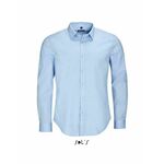 SOLS BLAKE MEN - LONG SLEEVE STRETCH SHIRT - Light Blue,XL