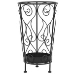 vidaXL Stalak za kišobrane vintage stil od metala 26 x 46 cm crni