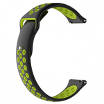 Bstrap Silicone Sport remen za Samsung Galaxy Watch Active 2 40/44mm, black/green (SXI001C0102)
