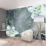 Samoljepljiva foto tapeta - Oriental Wings (Grey) 294x210