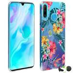 Silikonska maskica za Huawei P30 Lite HQ Prozirna Flowers #1