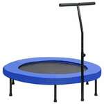 vidaXL Trampolin za vježbanje s ručkom i sigurnosnim jastučićem 122 cm