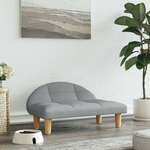 vidaXL Krevet za pse svjetlosivi 70x52x30 cm od tkanine