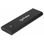 Eksterno kućište MANHATTAN USB 3.2 Gen2, M.2 NVMe 42/60/80mm, USB-C, aluminijsko, crno