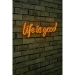 Ukrasna plastična LED rasvjeta, Life Is Good - Yellow