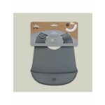 InterBaby Silikonski podbradak za bebe - Petrol Grey