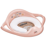 Tapecirana daska za WC Zebra roza