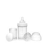 Twistshake staklena bočica Anti-Colic 260ml, Bijela