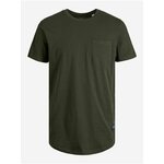 Dark green men's T-shirt Jack & Jones Noa - Men's kaki