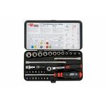 WURTH ZEBRA 1/4" SET NASADNIH KLJUČEVA, 33-DIJELNI