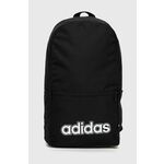 Ruksak adidas boja: crna, veliki, s tiskom - crna. Ruksak iz kolekcije adidas. Model izrađen od tekstilnog materijala.