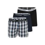 Jack & Jones Plus Bokserice 'JACSaigon' mornarsko plava / svijetlosiva / tamno crvena / crna 24256688