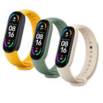 Xiaomi Mi Band 6, set 3 komada, ivory, olive, yellow