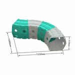 Doloni Toys tunel za igru 4 dijela - sivo/tirkizni